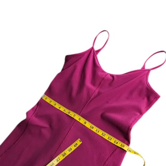 Lululemon Womnens Ribbed Contoured Unitard 6" Magenta Purple, Romper, Size 14 - Picture 7 of 10